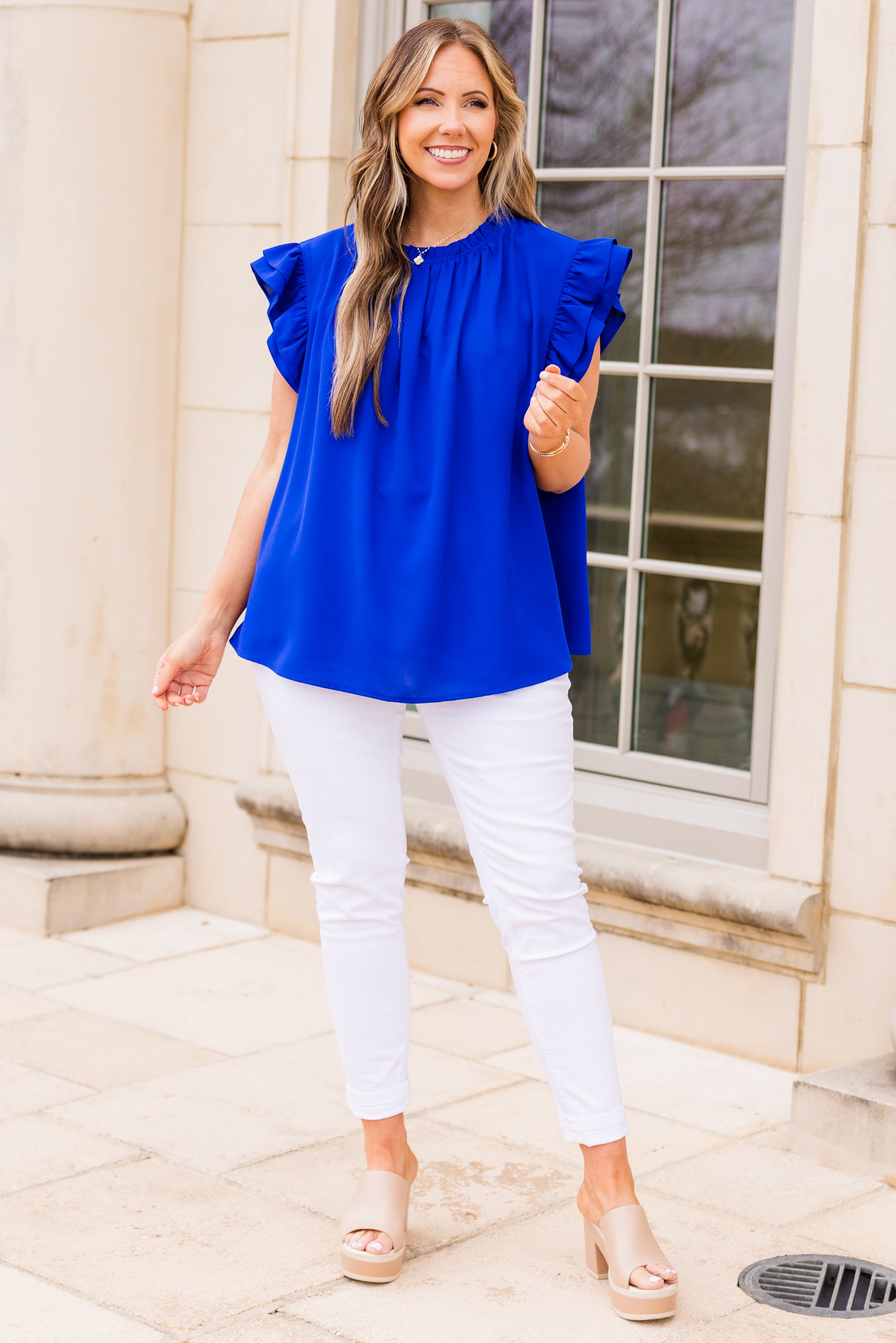 Call Me Baby Top. Royal Blue