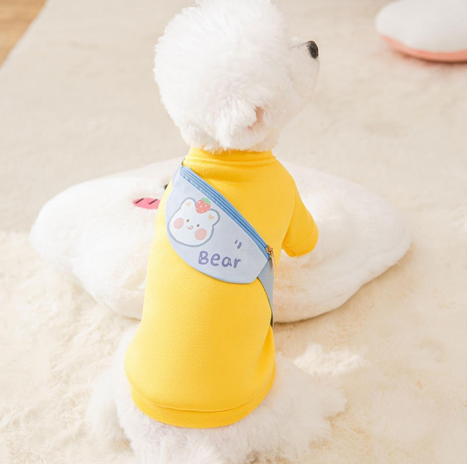 Warm and Fashionable Pet Sweater with Crossbody Bag