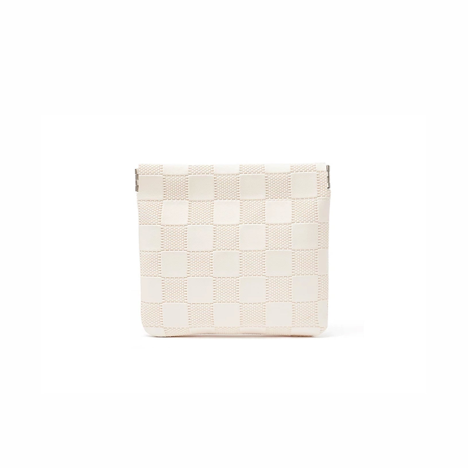Checkered Self-closing Storage Bag