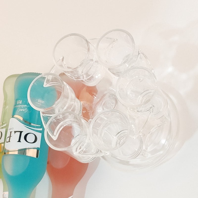 🌼🍷 6 Shot Glass Dispenser and Holder