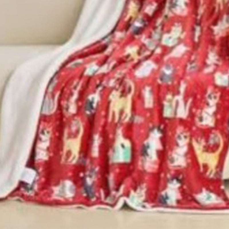 Cozy Christmas Throw Blanket