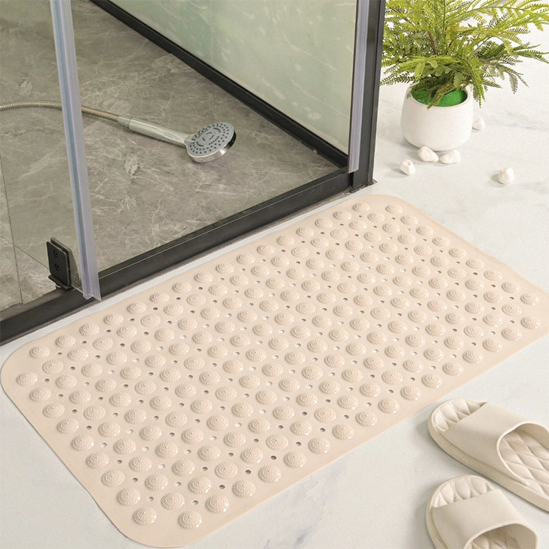 Modern Simple Solid Color Bathroom Non-slip Mat PVC Bathroom Household Anti-fall Floor Mat Shower Room Hydrophobic Floor Mat