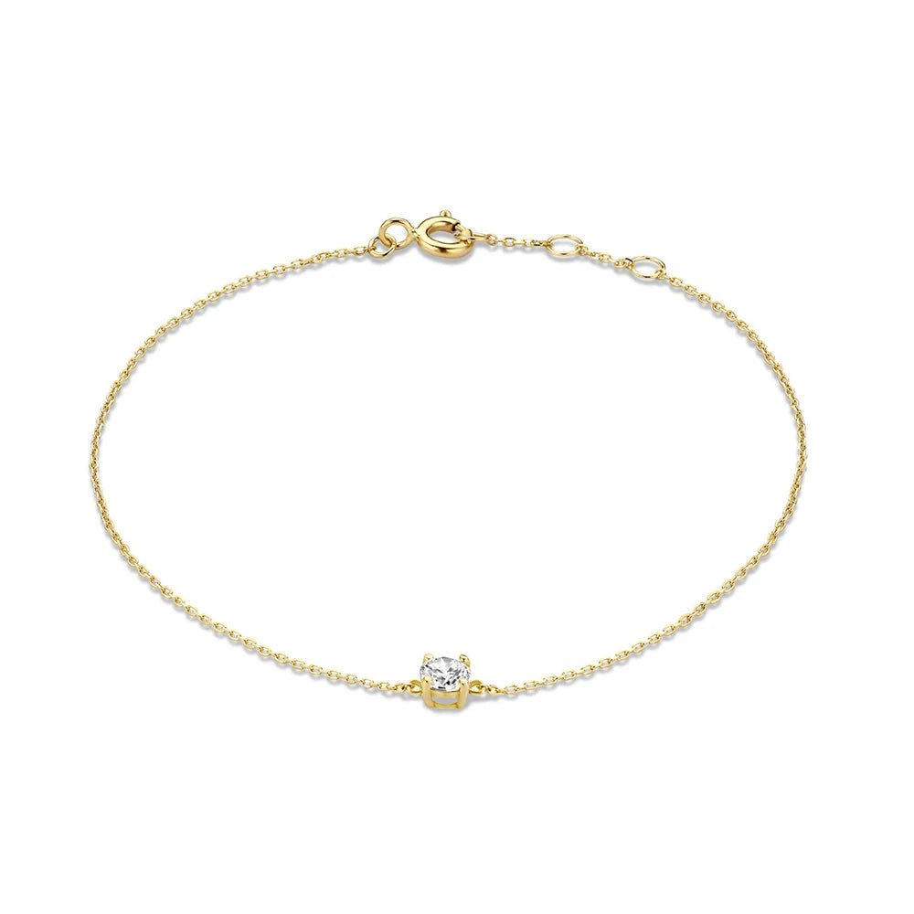 S925 Dainty Single Diamond Bracelets