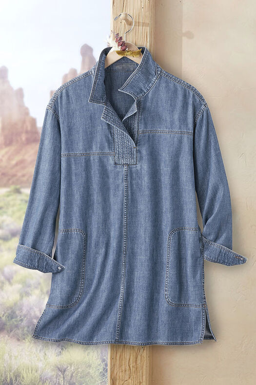 Behind the Seams Oversized Denim Shirt