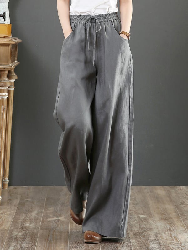 Women's Loose Plus Size Wide Leg Pants