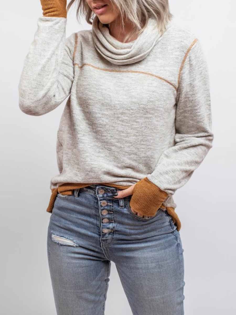 Piled Collar Sweatshirt