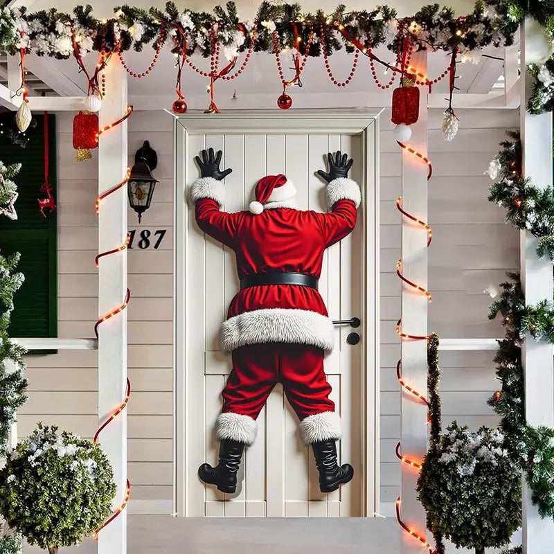 Christmas Door Backdrop Decoration Banner