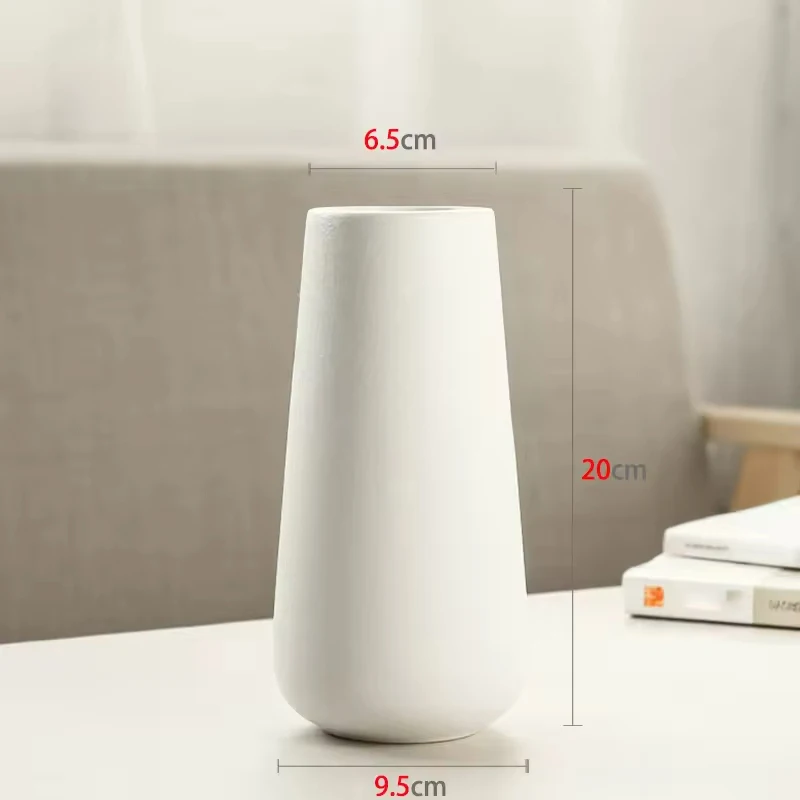 Minimalism Style Table Centerpiece Ceramic Vase Home Decor Decorative Living Room Vase for Flower
