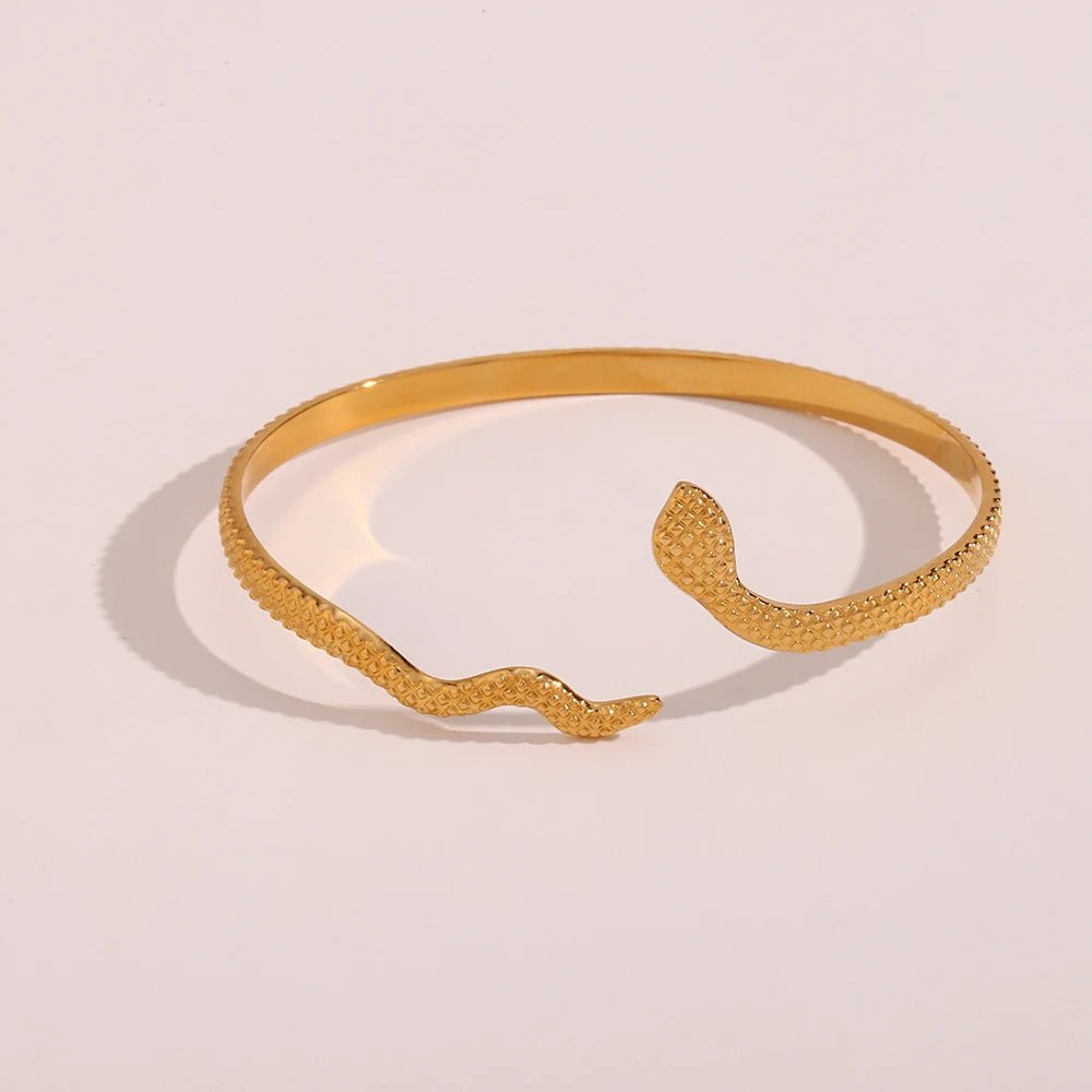 18k Adjustable Snake Bracelet