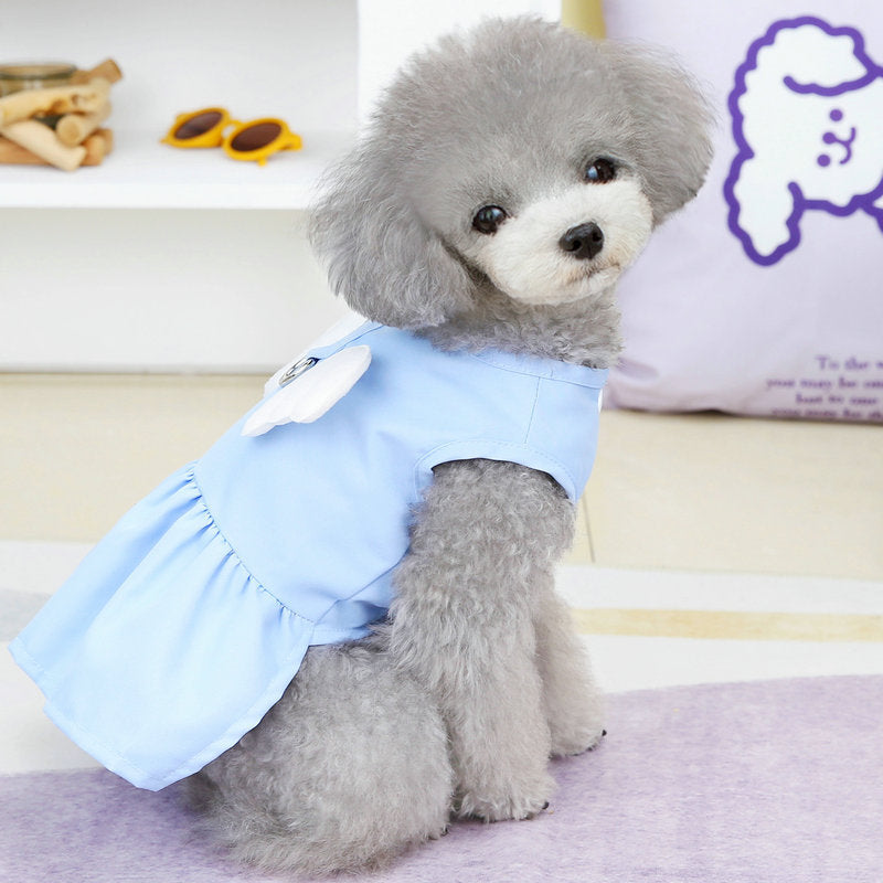 Wing Decor Dog Harness Dress