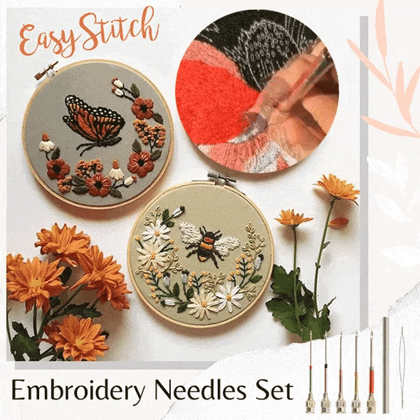 Embroidery Stitching Punch Needles Set