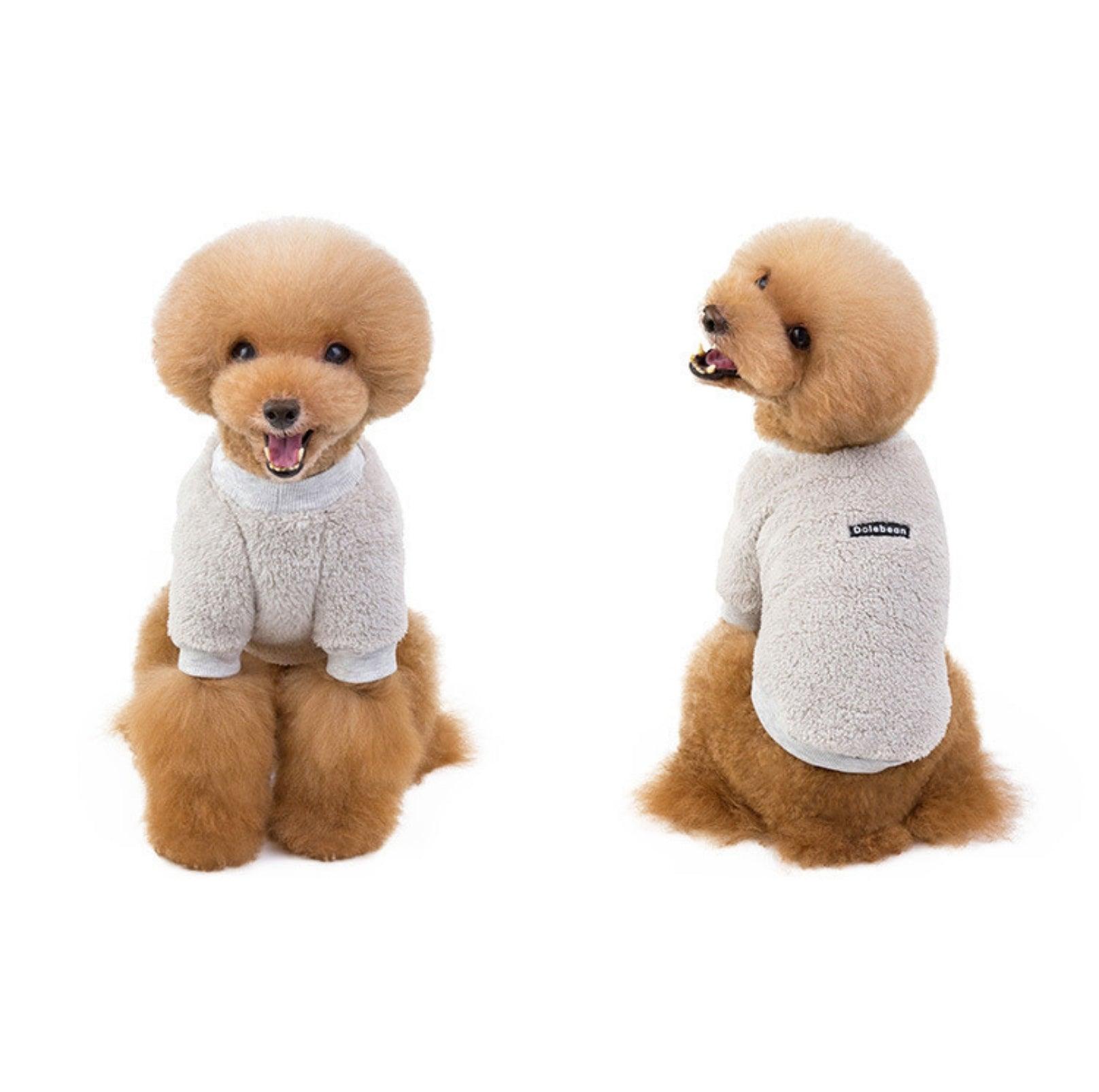 Double-Fleece Crew Neck Dog Sweater