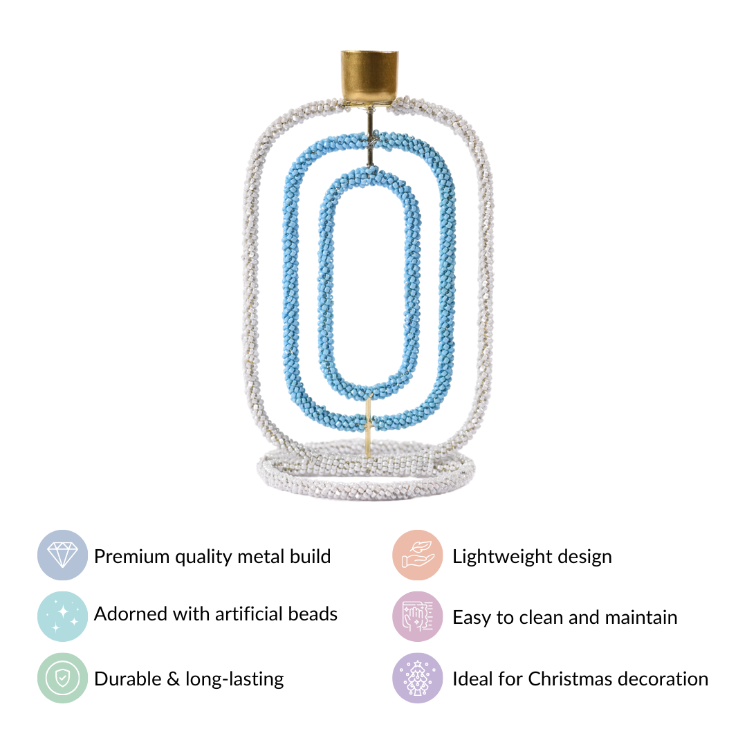Embellished Candle Stand For Home Decor