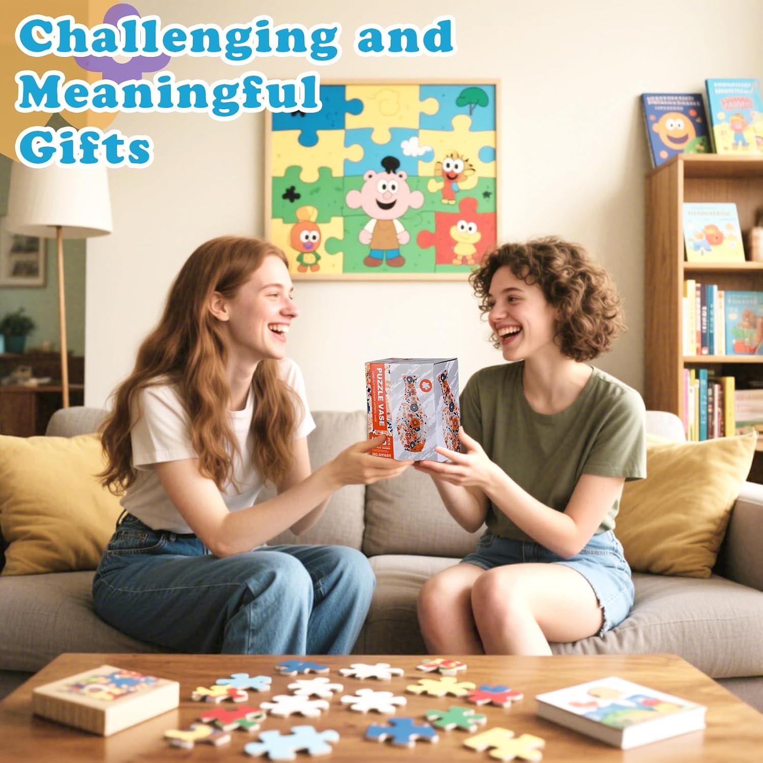 Unique 3D Puzzle - 160 Pieces of Puzzle Flower Vase, Plum Blossom Themed Art Projects Gift