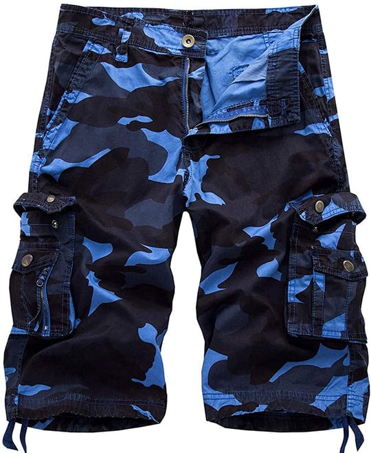 Men's Loose Cargo Shorts with Big Pocket