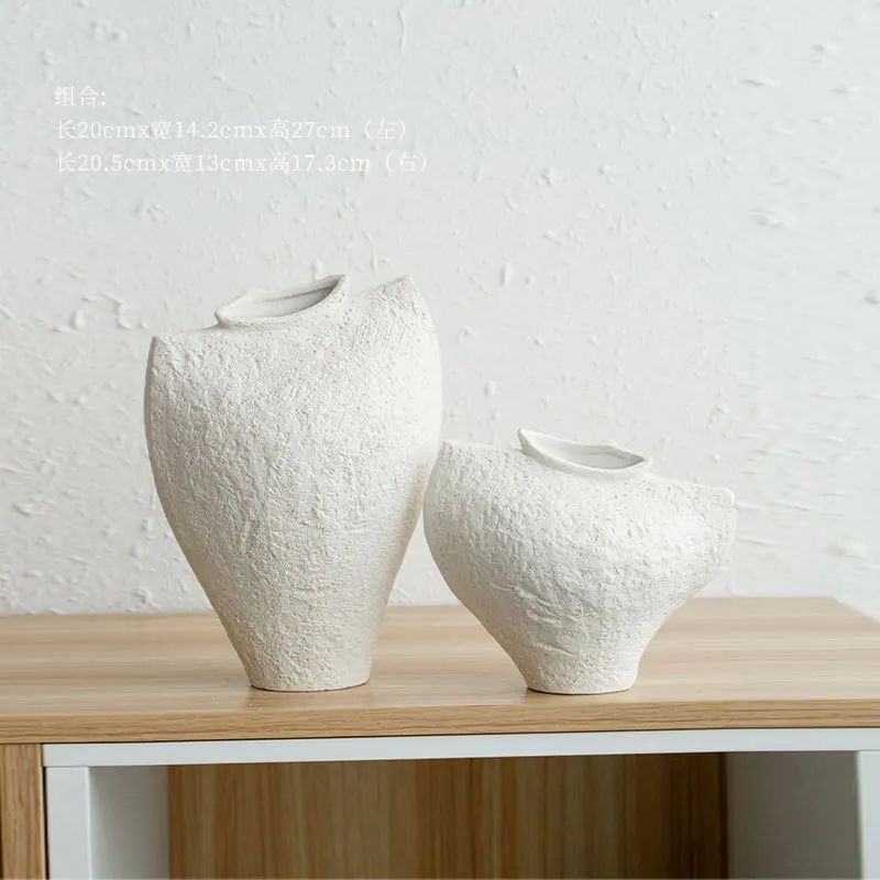 Retro Creative Vest Shape Hydroponic Flower Ceramic Vase Decoration