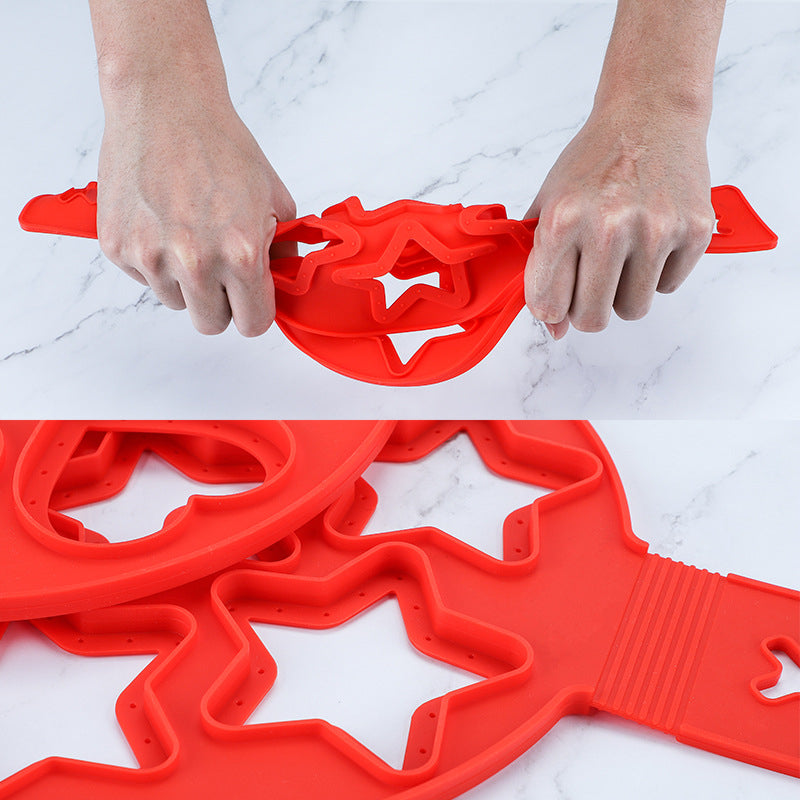 Silicone Non Stick Seven Holes Egg Pancake Maker.