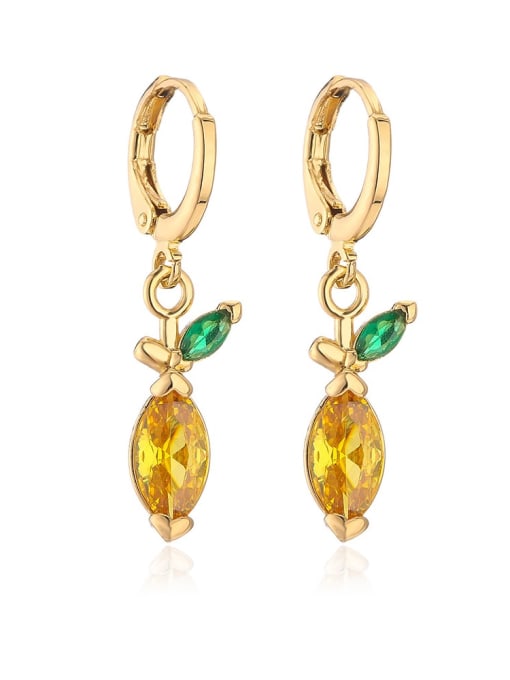 Cubic Zirconia Fruit Earrings
