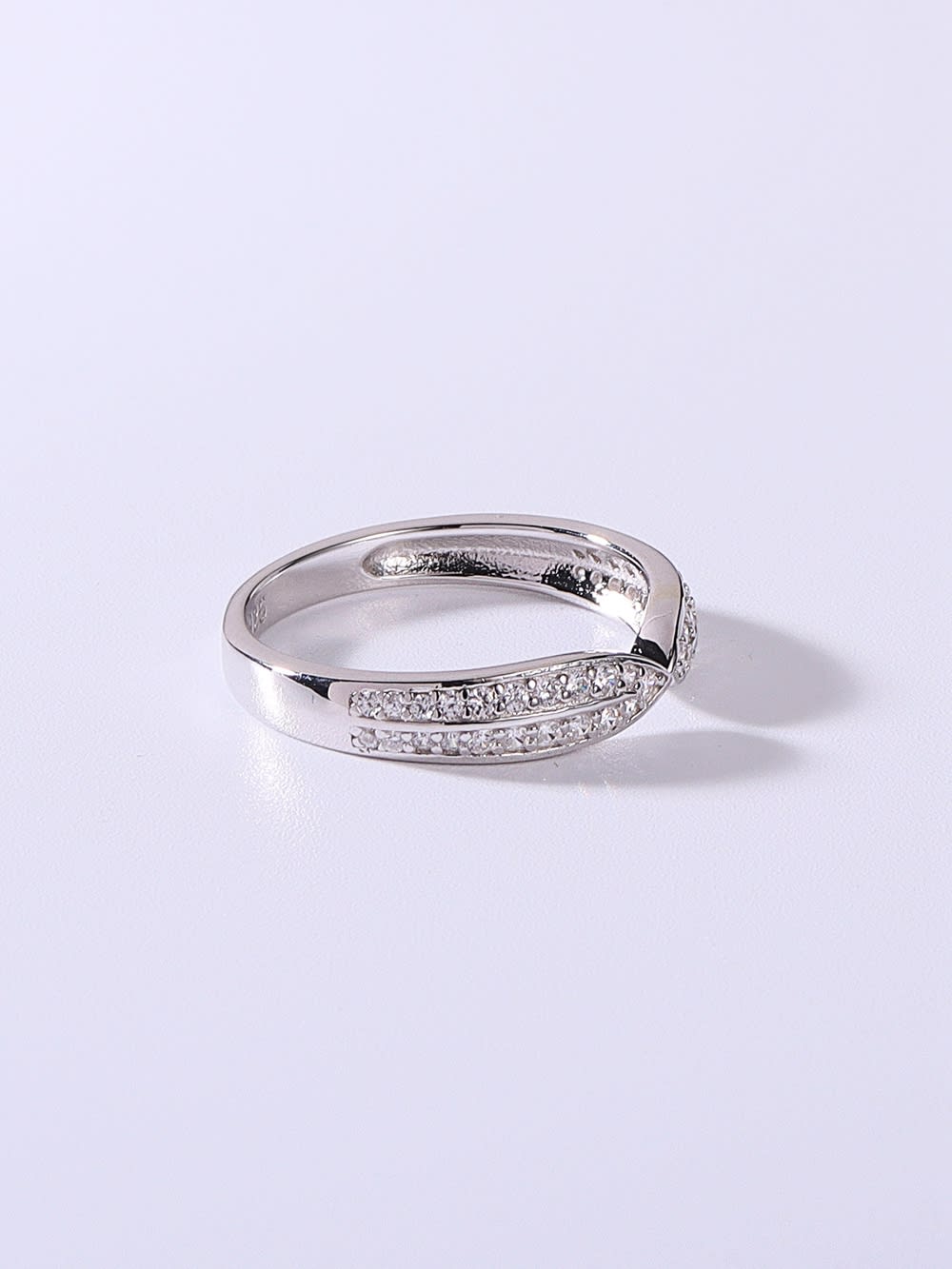 925 Sterling Silver Cubic Zirconia Band Ring