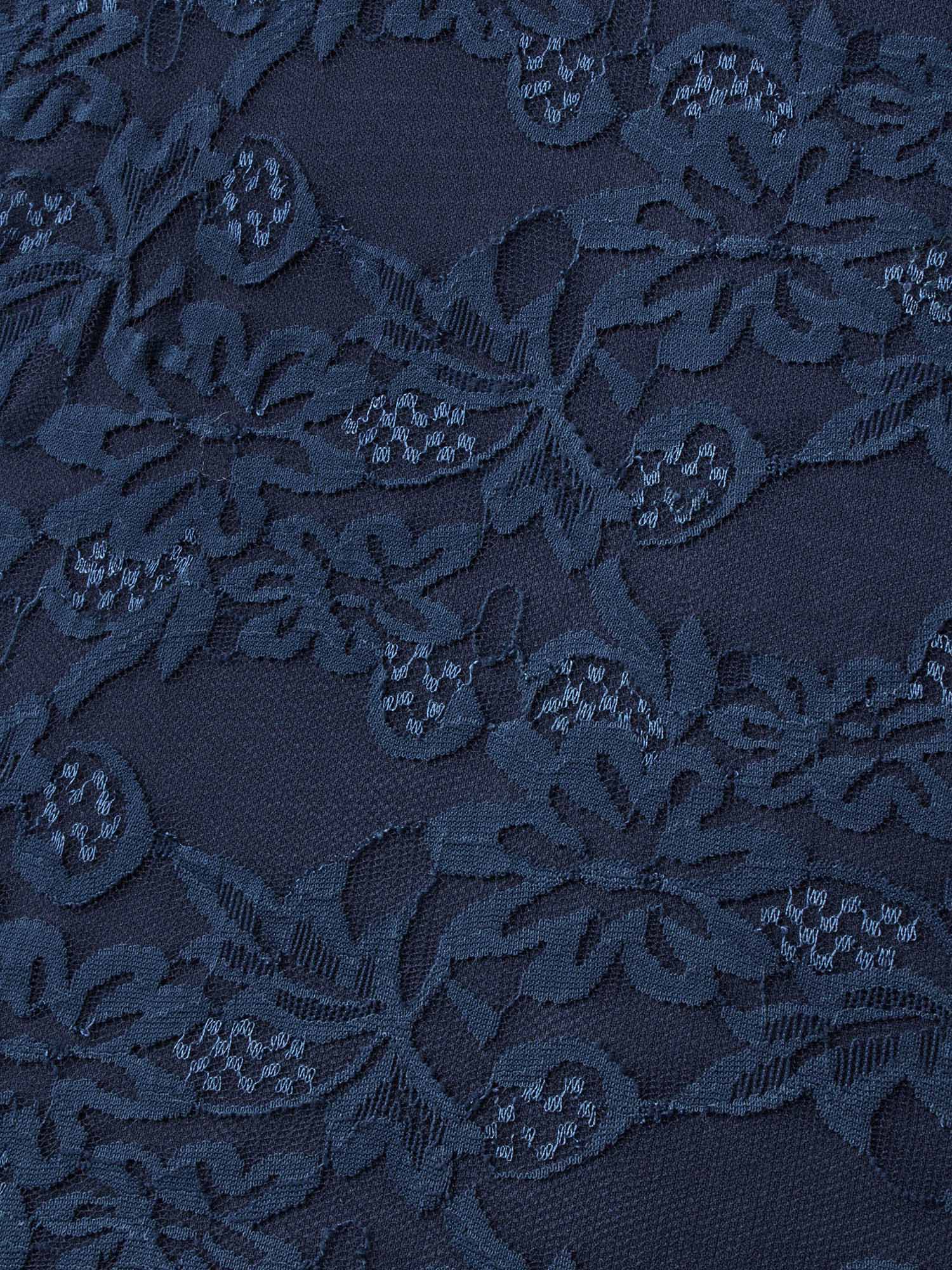 Textured Patchwork Petal Sleeve Dress