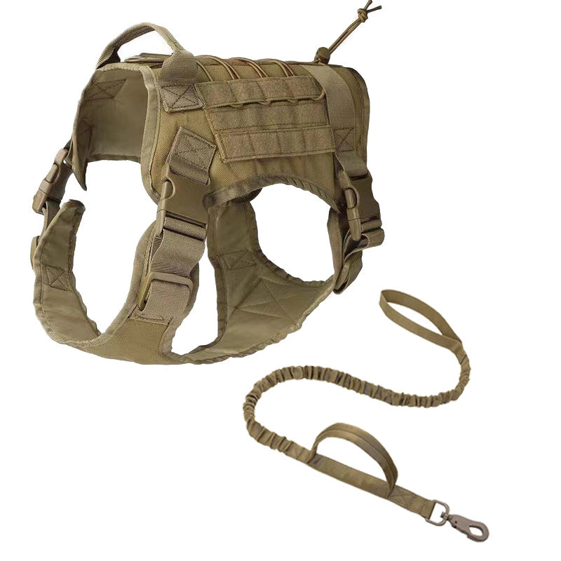 In Stock Dog Tactical Collar Training Large Dog Big Dog Chest Harness Dog Leash Outdoor Dog Walking Vest Clothes