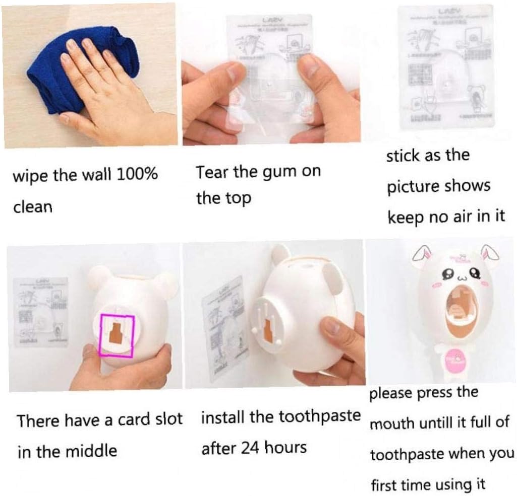 Cartoon Toothpaste Dispenser Hands-Free Toothpaste Dispenser