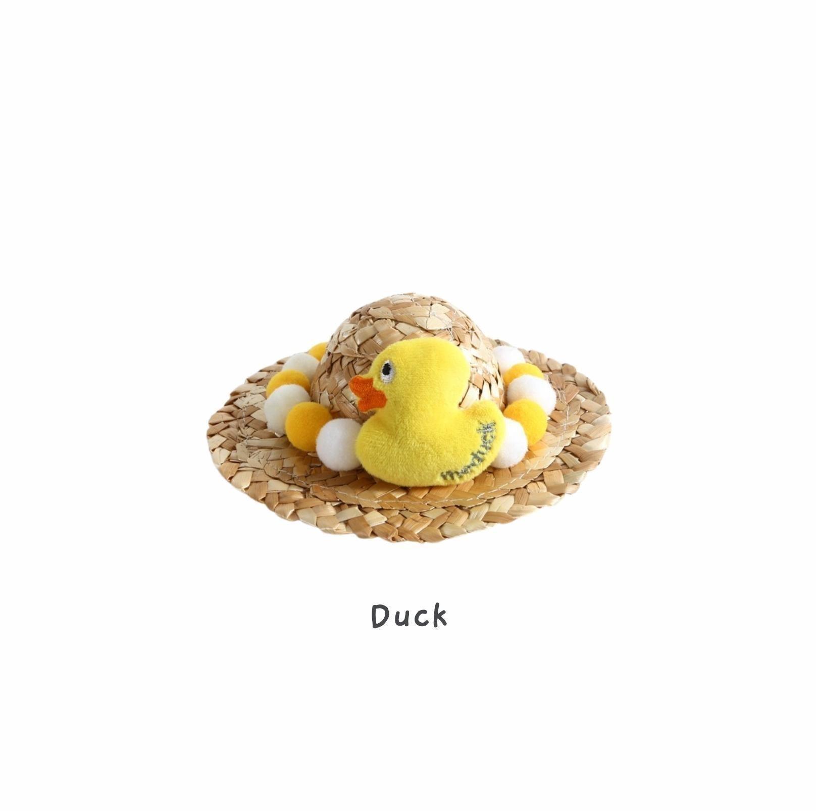 Unique Style Pet Straw Hat
