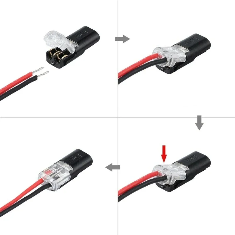🔥Hot Sales🔥Double-wire Plug-in Connector With Locking Buckle
