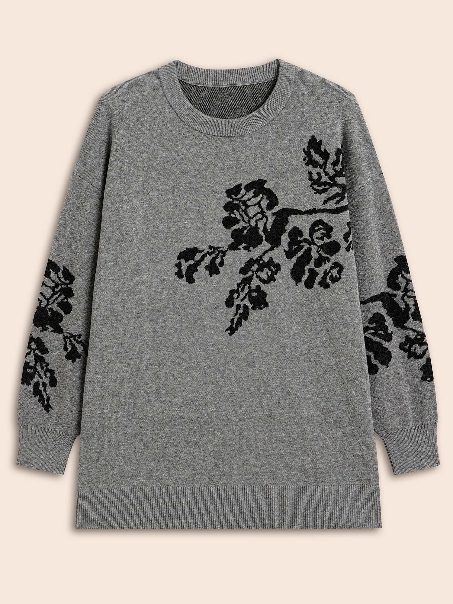 Supersoft Essentials Jacquard Drop Shoulder Pullover
