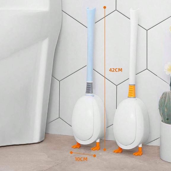 Bathroom Cleaning Duck Shape Toilet Brush. Bathroom Cleaning Brush with Holder