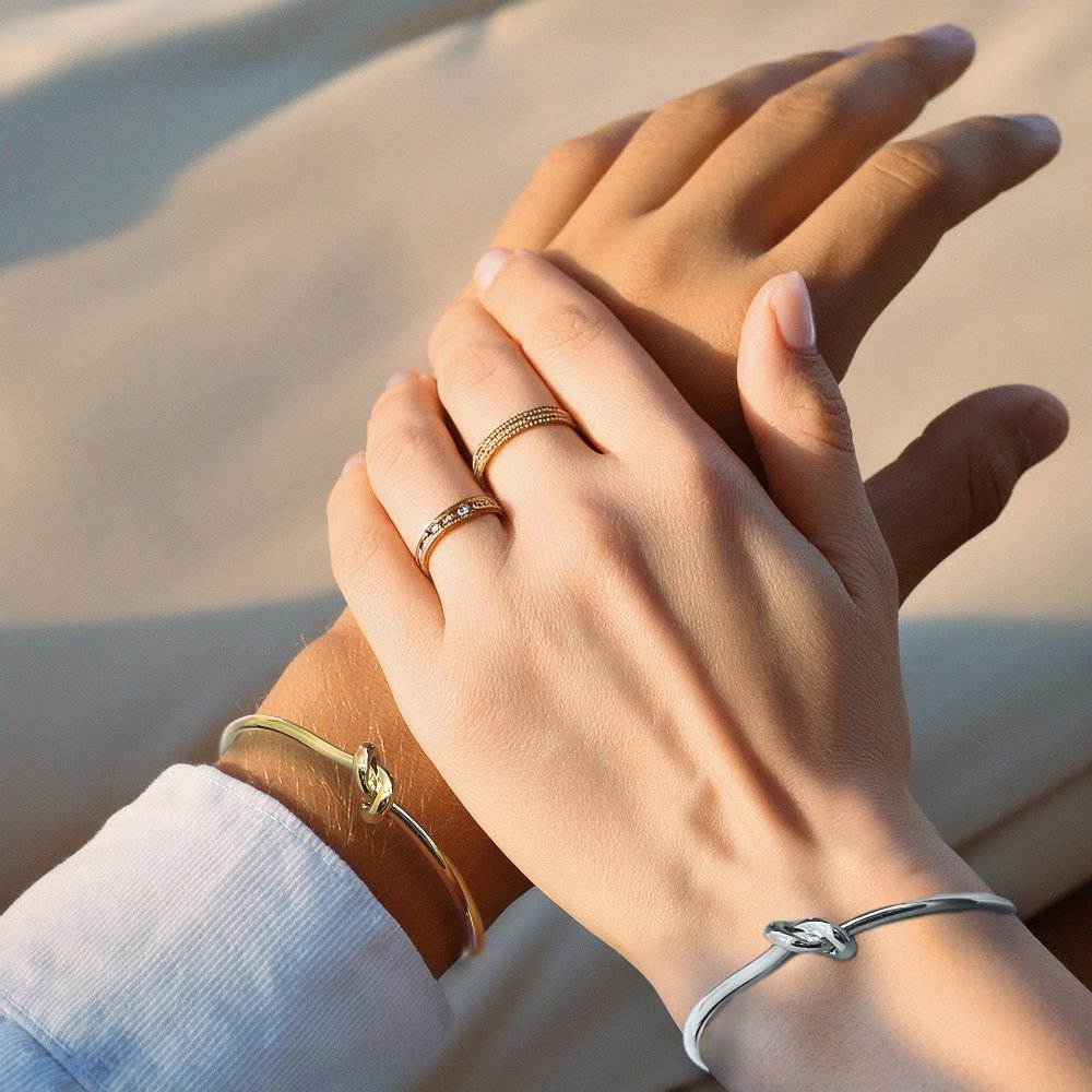 Romantic Couples Classic Knot Bracelets