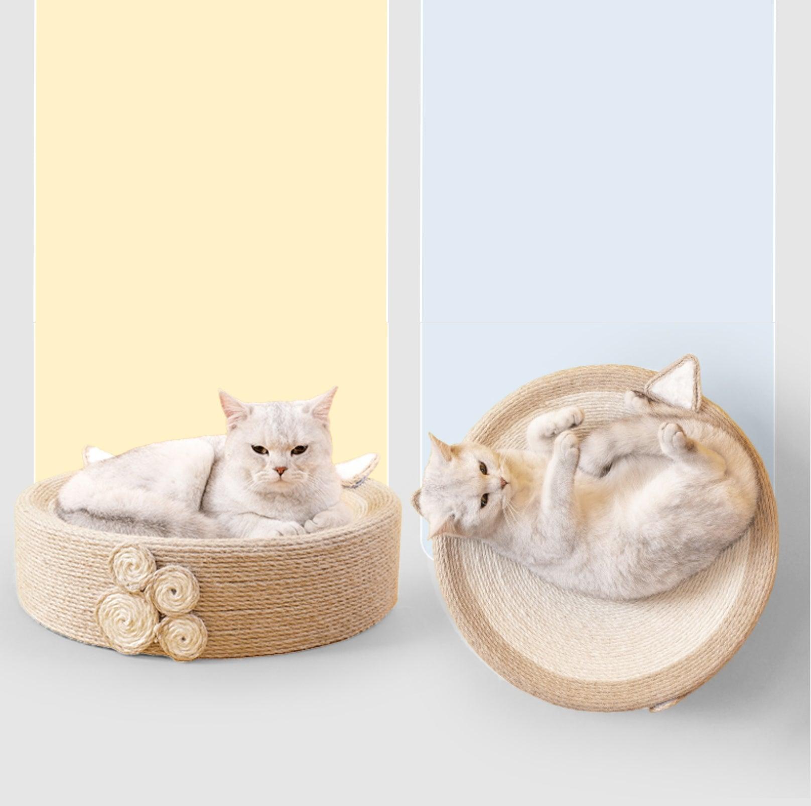 Multifunctional Sisal Cat Scratcher With Cute Animal Design