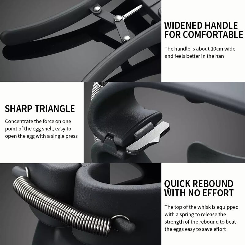 Multifunctional 2 in 1 egg opener - Super amazing egg beater tool