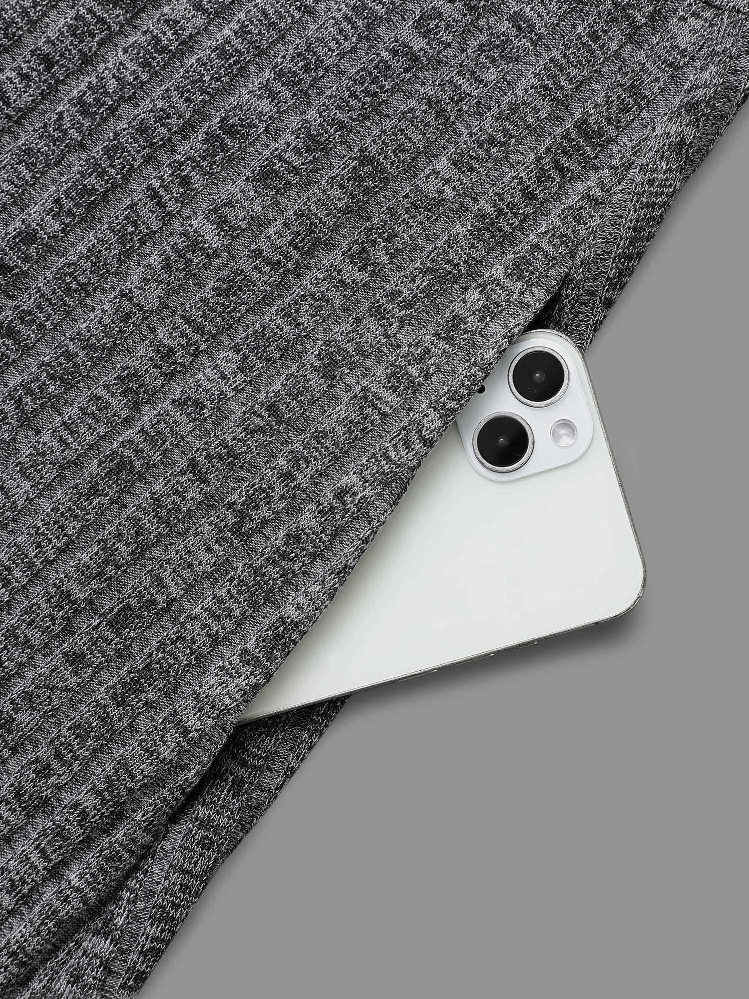 Crew Neck Ruffle Trim Knit Dress