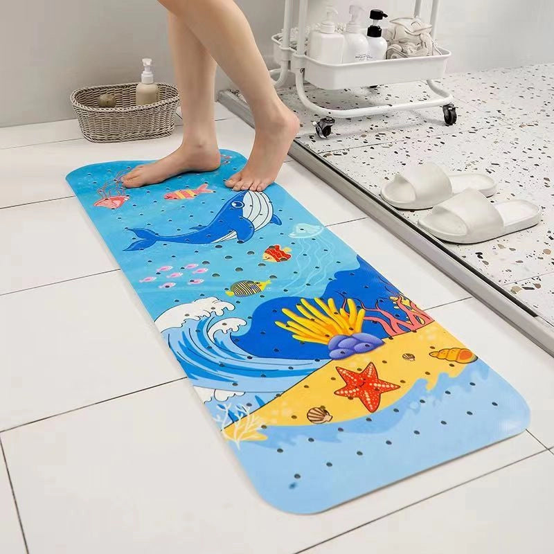 Spray Printing Pattern Mat PVC Cartoon Bathroom Non-slip Mat Creative Children Bath Shower Mat