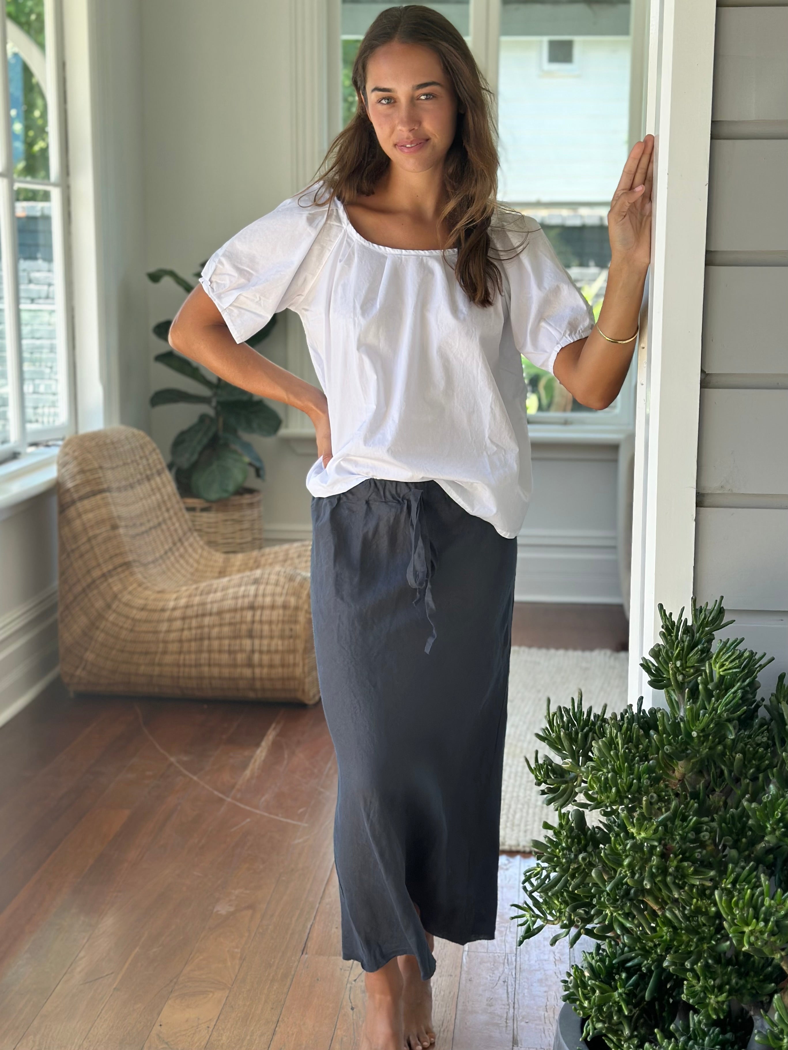 charcoal linen
