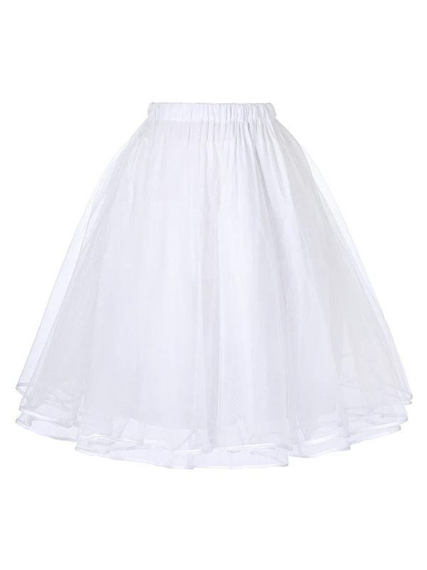 Vintage Women's 50s Rockabilly Tutu Skirt Petticoat 3 Layers