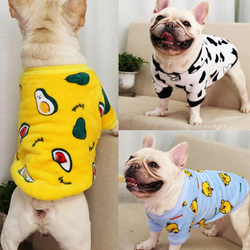 Christmas Elk Big Dog Bulldog Puppy Autumn And Winter Pet Supplies Cat Two-Leg Velvet Clothes Teddy