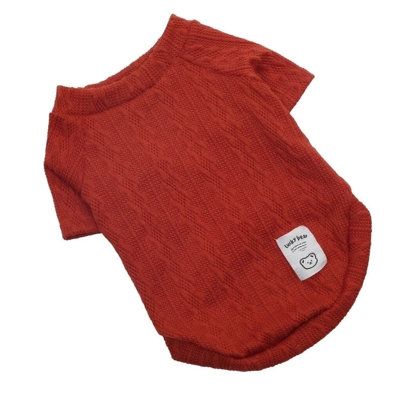 Minimalist Yarn Solid Color Pet Clothing