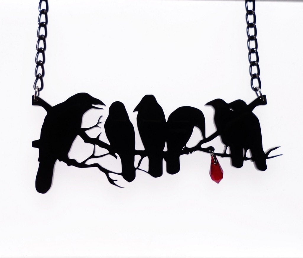 Murder of Crows Necklace