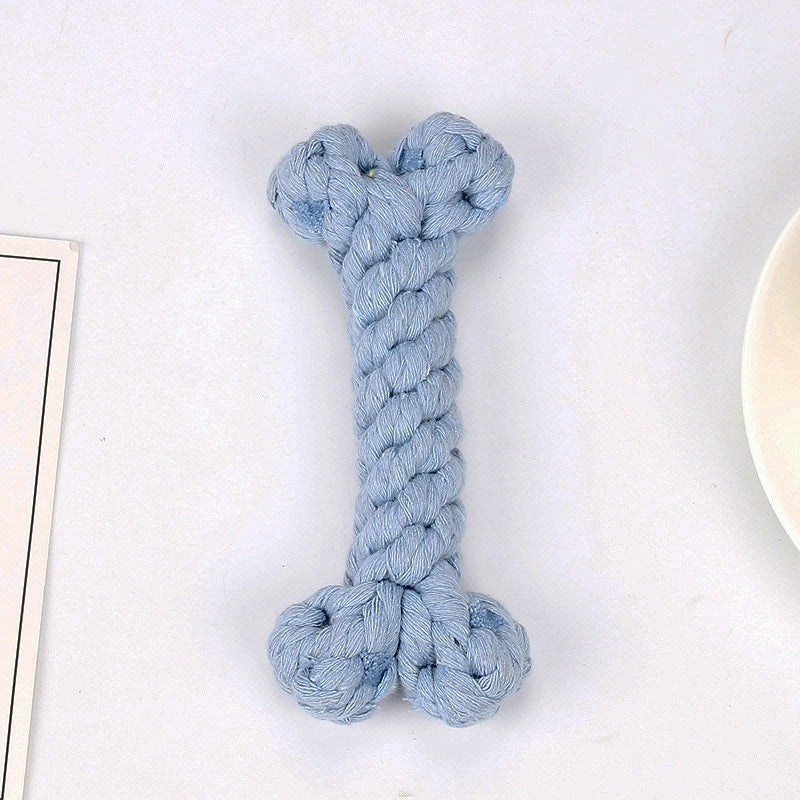 Accessories Bone Shape Woven Cotton Rope Pet Toy