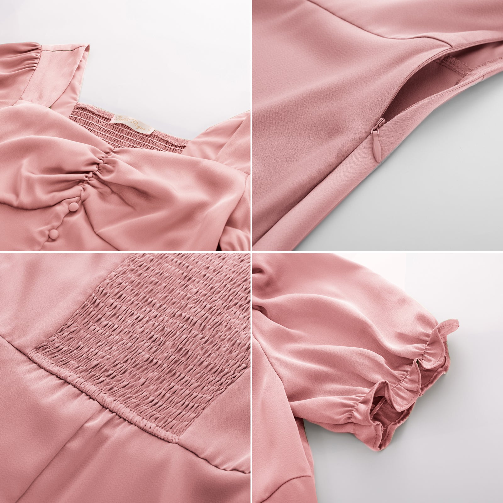 Summer Puff Short Sleeve Cottagecore Dress Vintage 1950s Party Swing Dresses