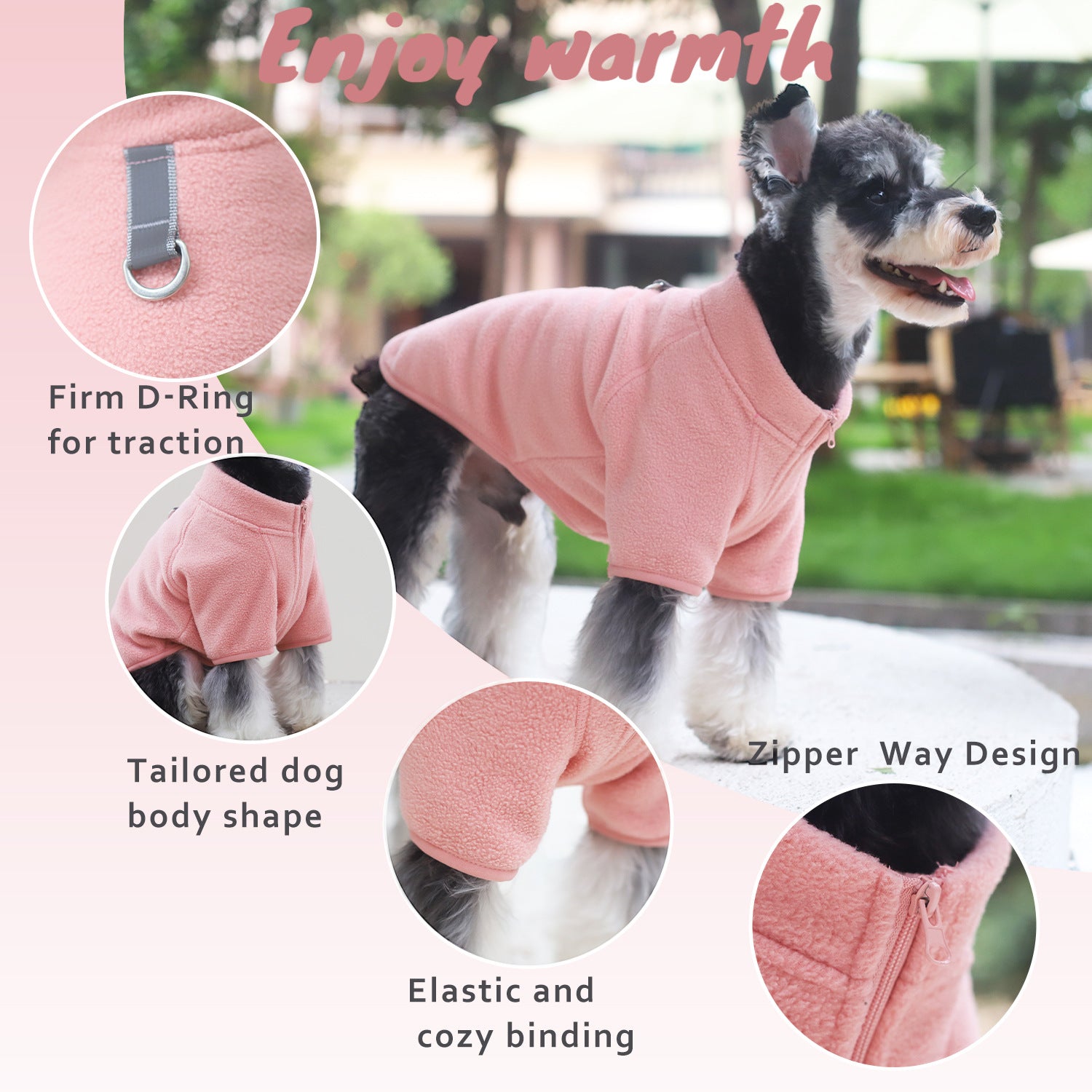 Two-Legged Fleece Solid Color Jacket Coat