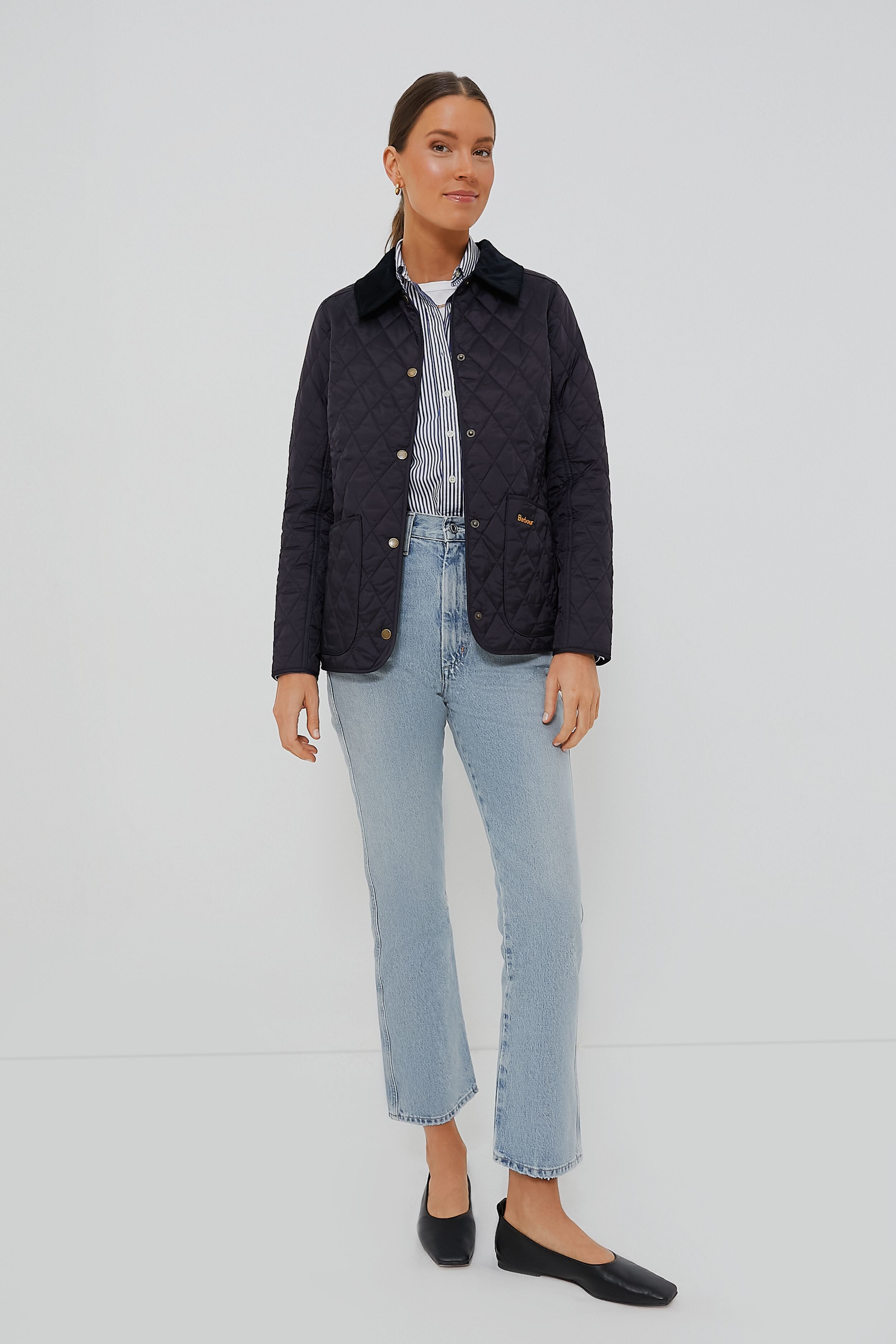 Navy Annandale Quilted Jacket