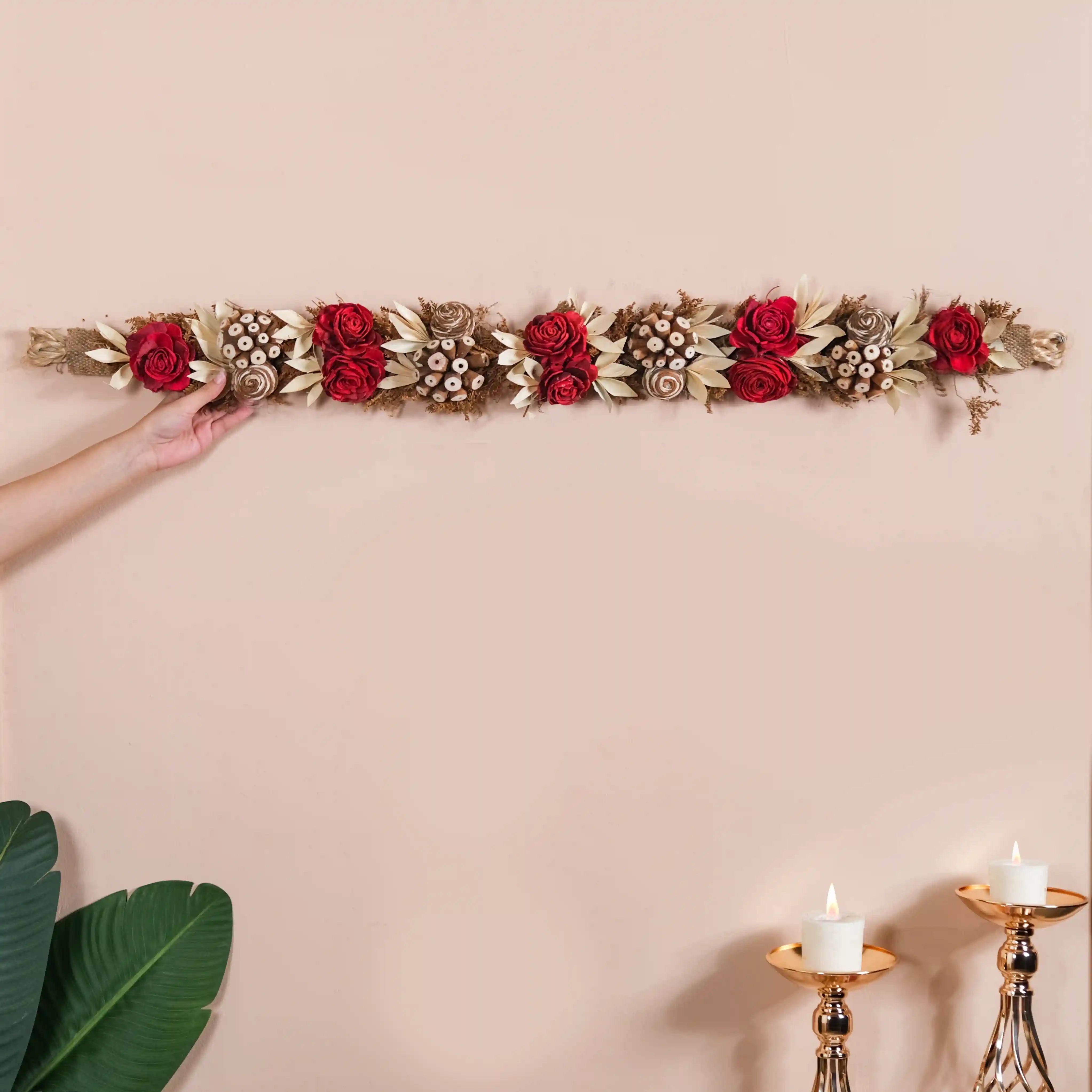 Natural Dried Flowers Door Hanging