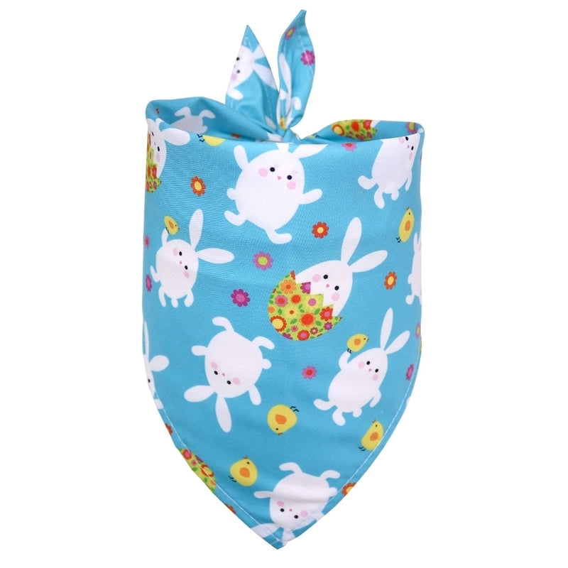Minimalist Classic Style Polyester Easter Rabbit Pet Saliva Towel