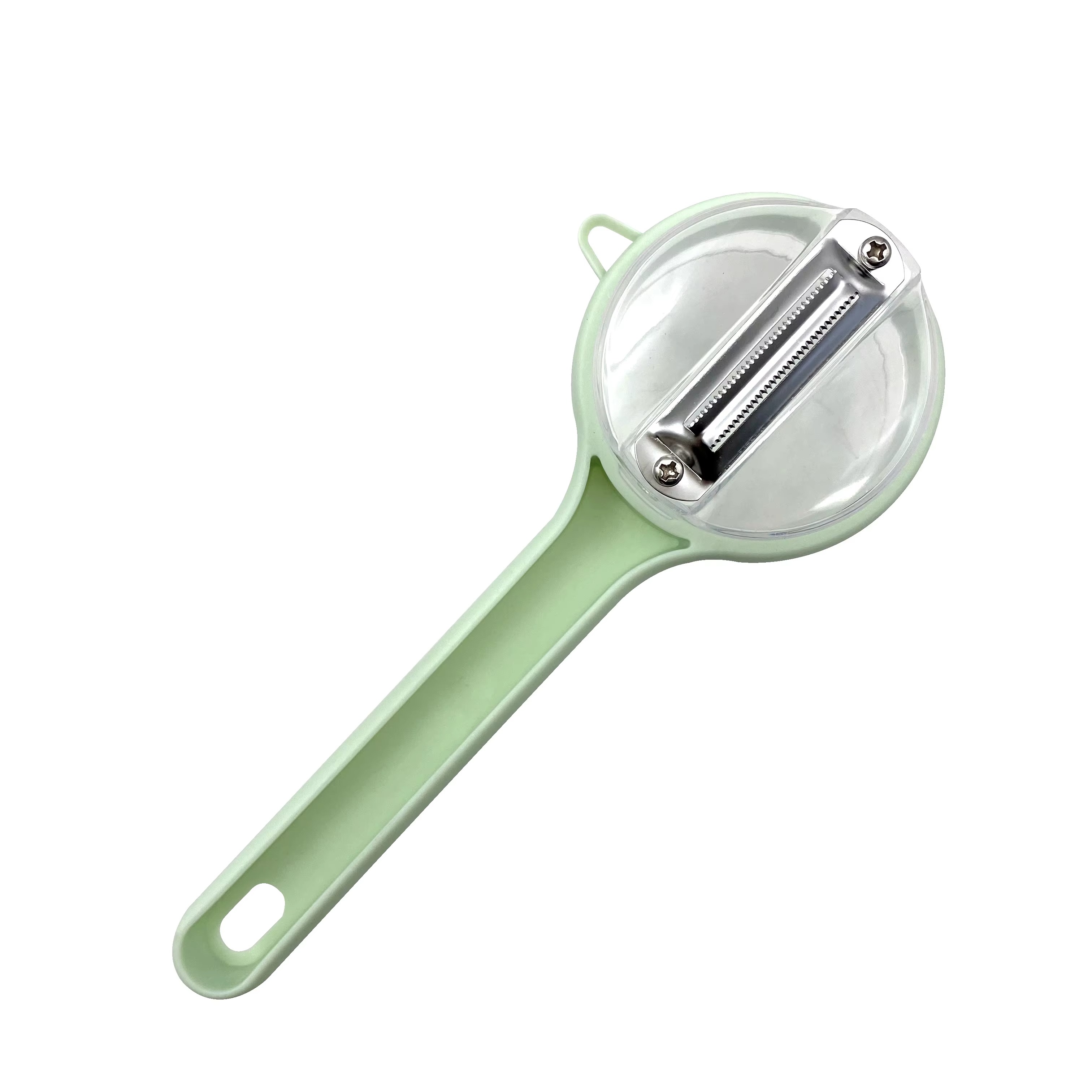 New Arrival Multi-Functional Handheld Peeler for Fruits Vegetables Large Capacity Plastic Metal Home Storage Tool Popular Square