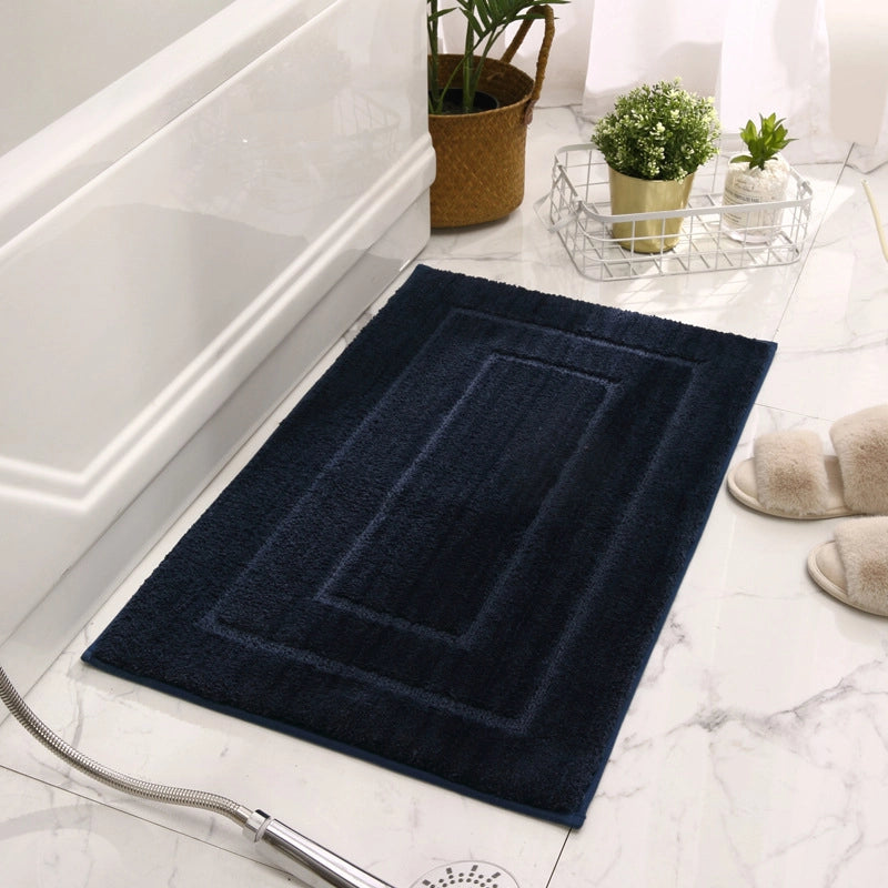 Casual Solid Color Polyester Floor Mat Bathing