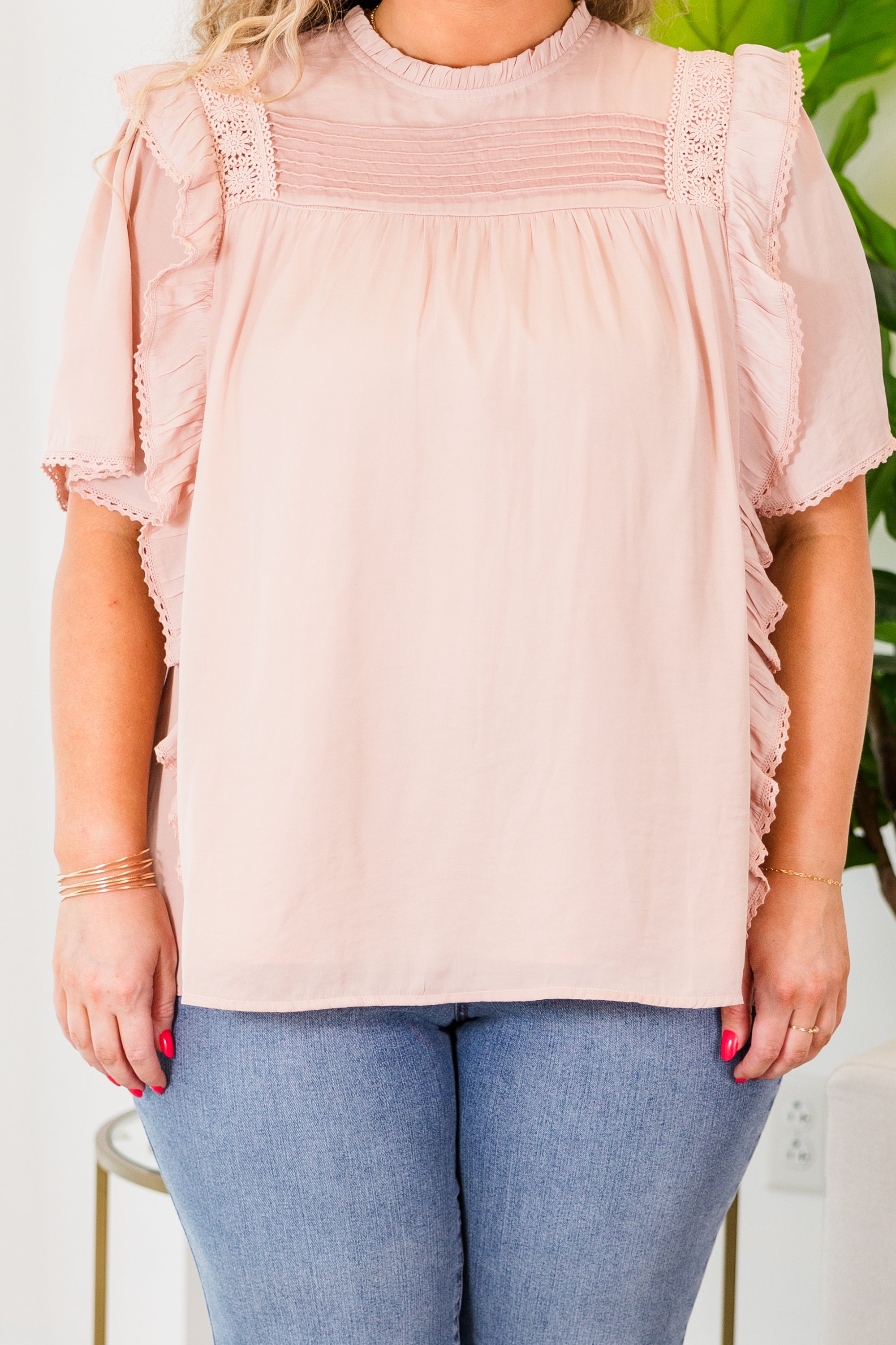 Bubble Dreams Top. Taupe