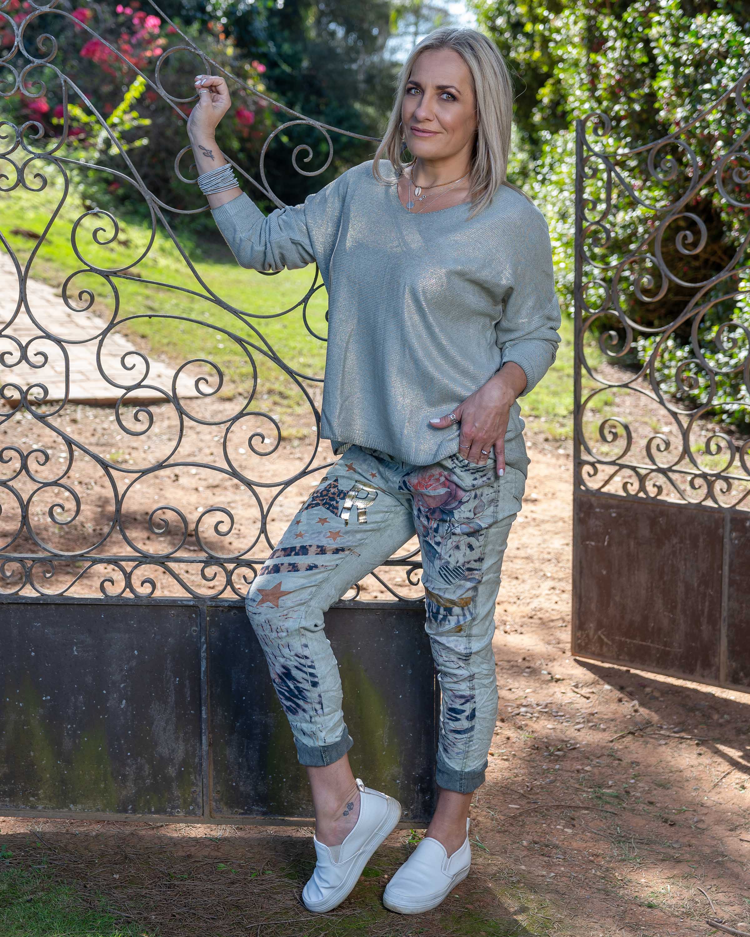 Star-Struck Drawstring Pants | Olive